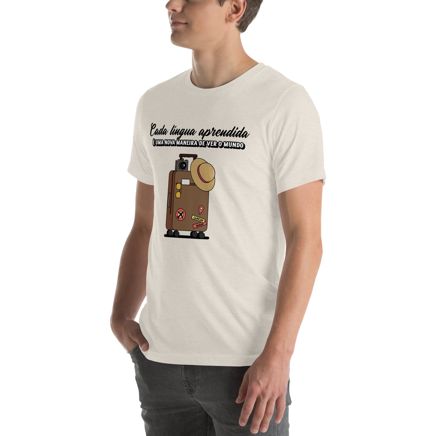 Camiseta unissex - Cada língua