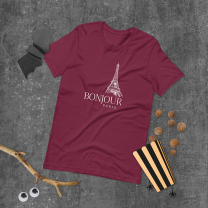 Camiseta unissex - BONJOUR PARIS