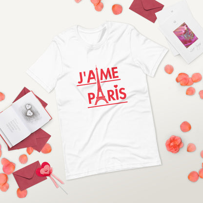 Camiseta unissex - J'aime Paris (Modelo 02)