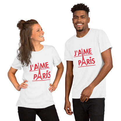 Camiseta unissex - J'aime Paris (Modelo 02)