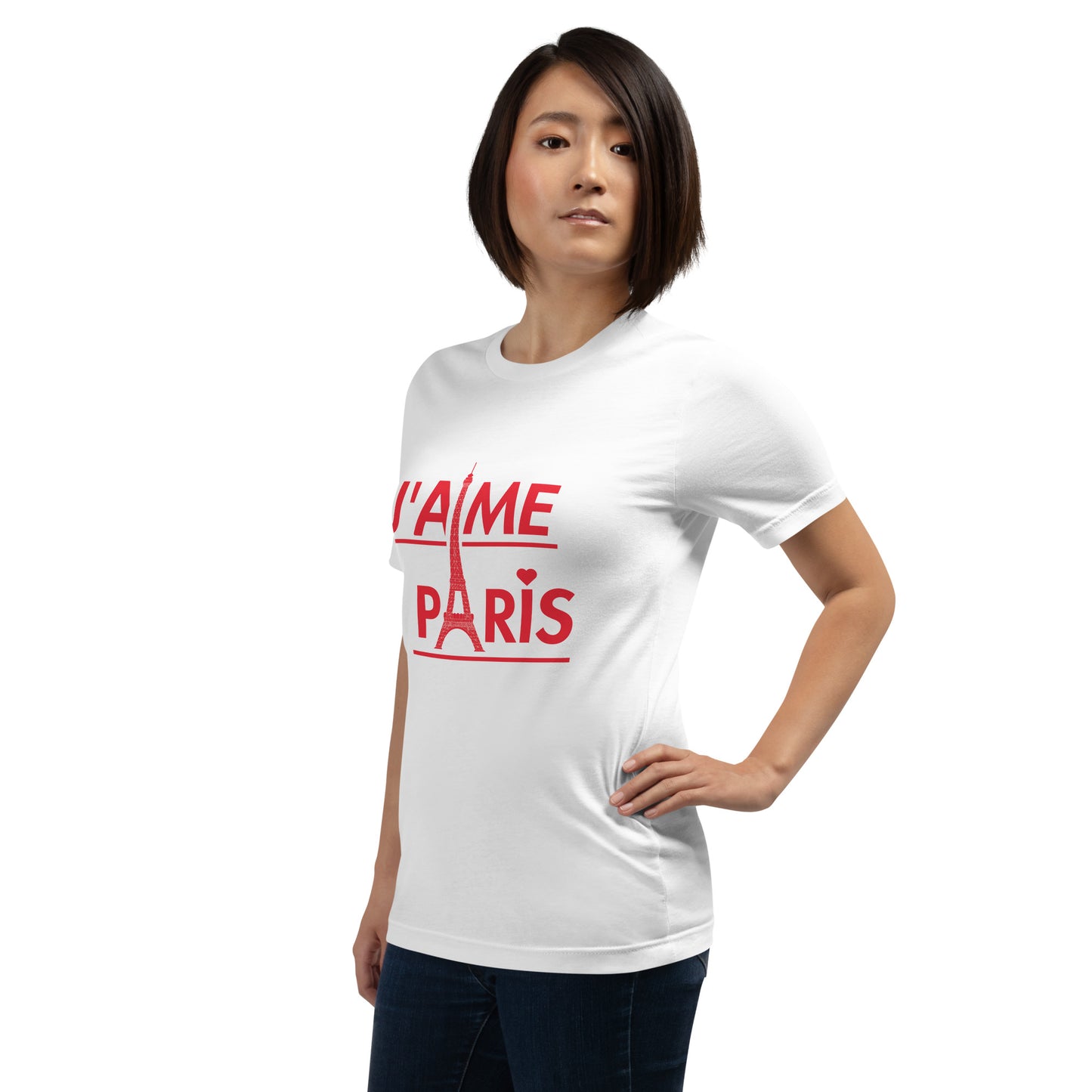 Camiseta unissex - J'aime Paris (Modelo 02)