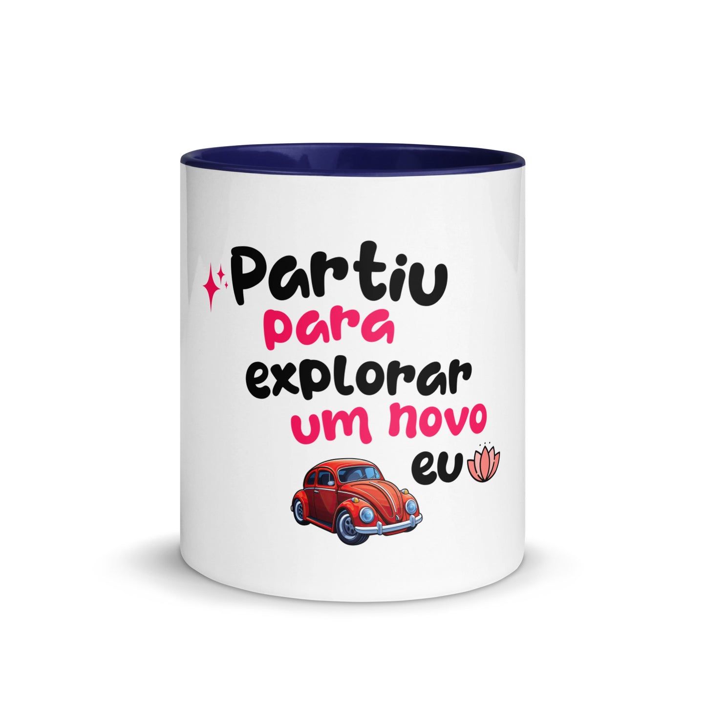 Caneca com Cor Interna - Partiu para explorar um novo EU