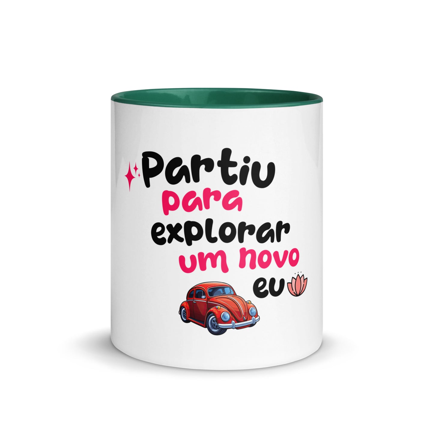 Caneca com Cor Interna - Partiu para explorar um novo EU