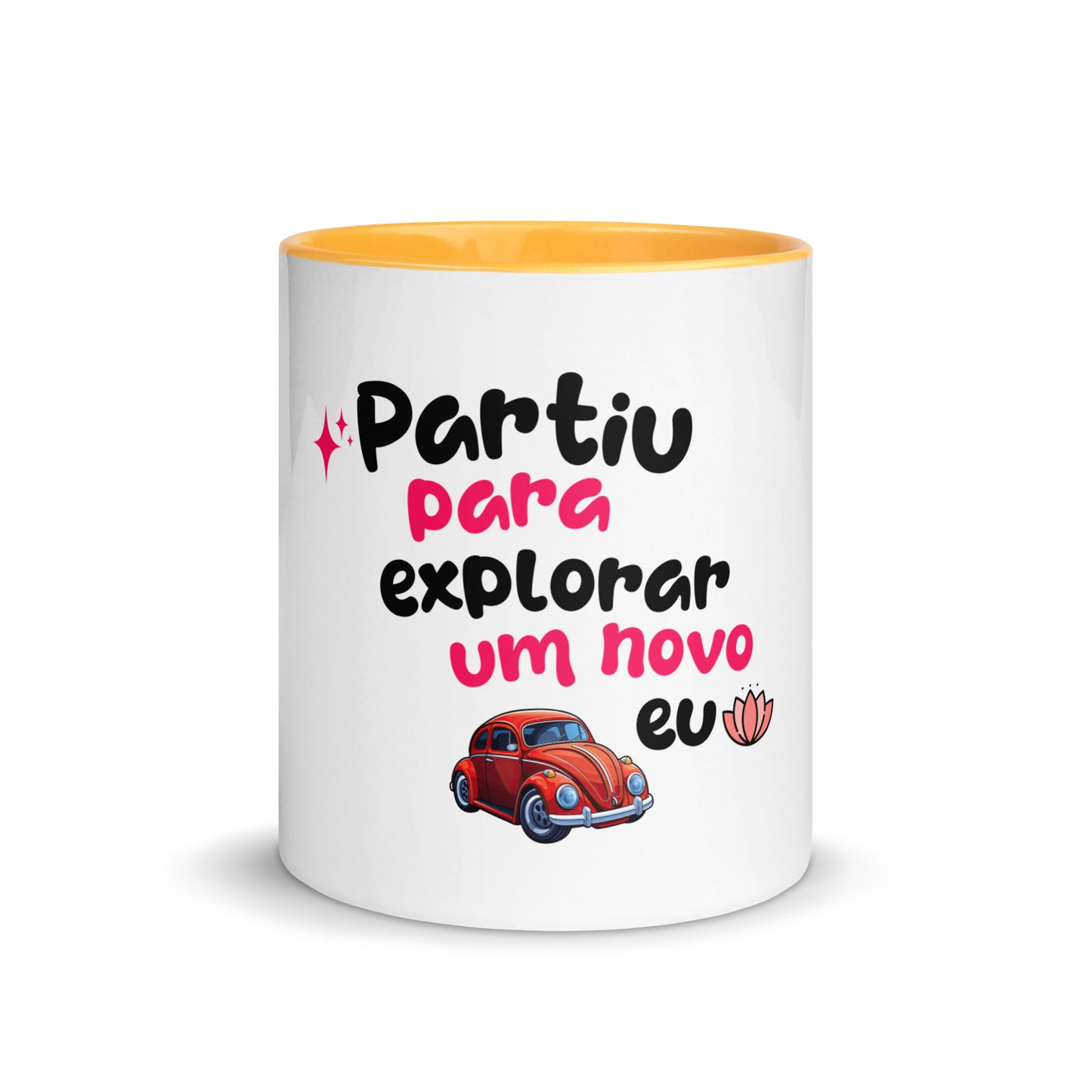 Caneca com Cor Interna - Partiu para explorar um novo EU