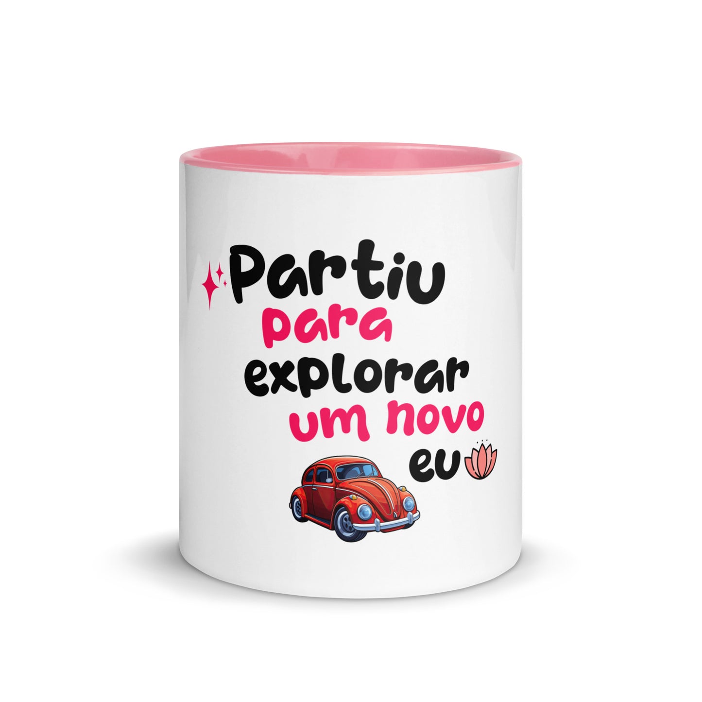 Caneca com Cor Interna - Partiu para explorar um novo EU