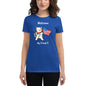 Camiseta feminina com mangas curtas - Gato Welcome!