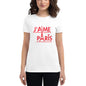 Camiseta feminina com mangas curtas - J'aime Paris (Modelo 02)